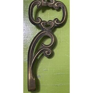 Lot of 4 Brass Vintage Drawer Pulls Closet Handles 8" Length